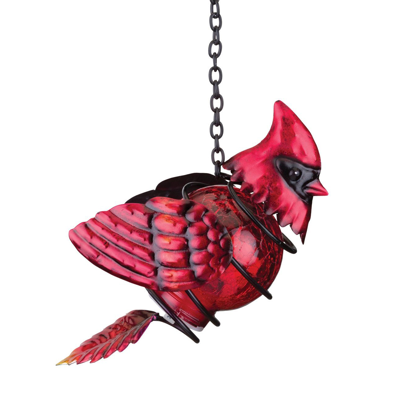 Cardinal Solar Garden Lantern