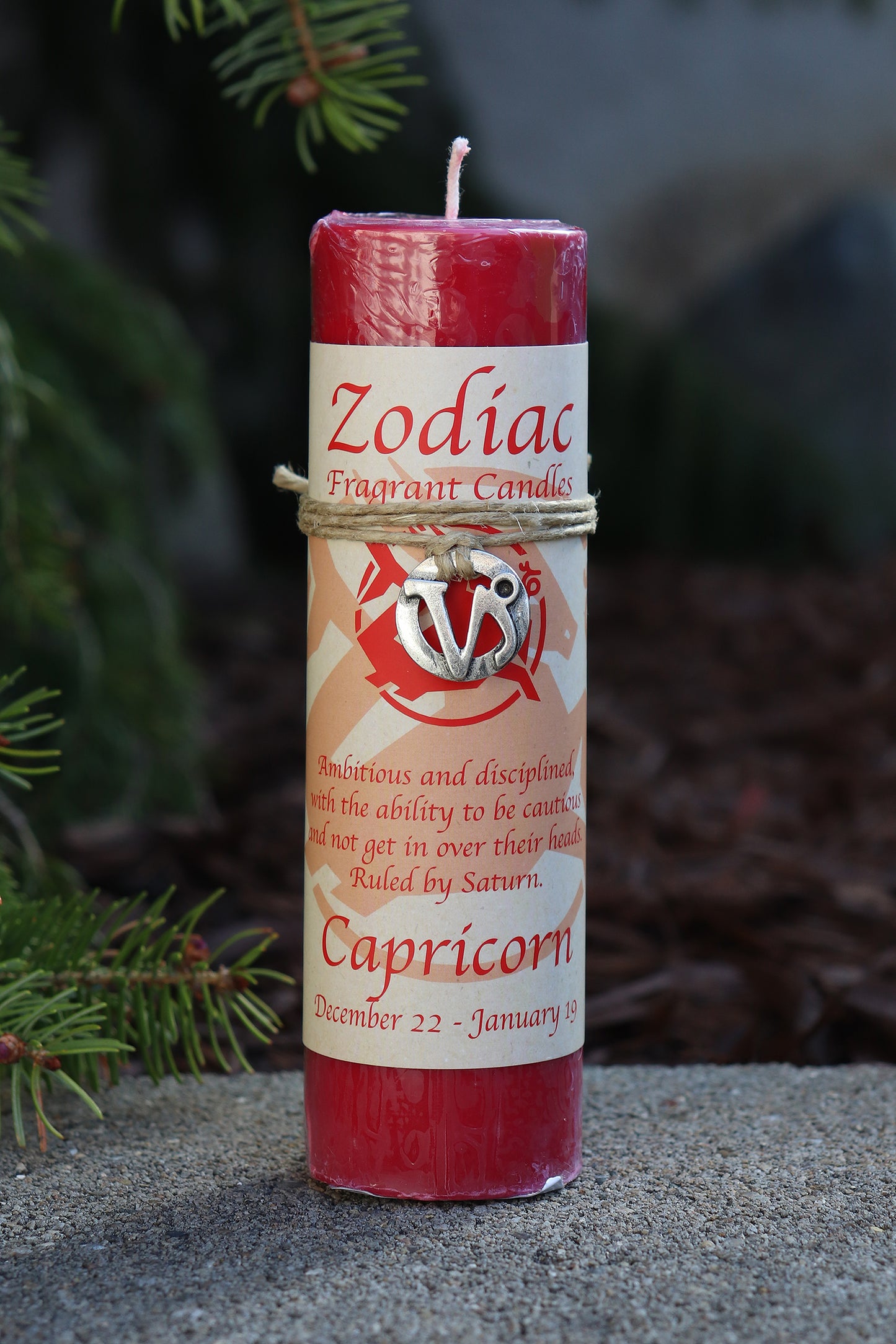 Capricorn Zodiac Pendant Candle