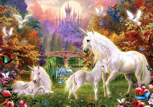 Castle Unicorns Jigsaw Puzzle - 1000 pc