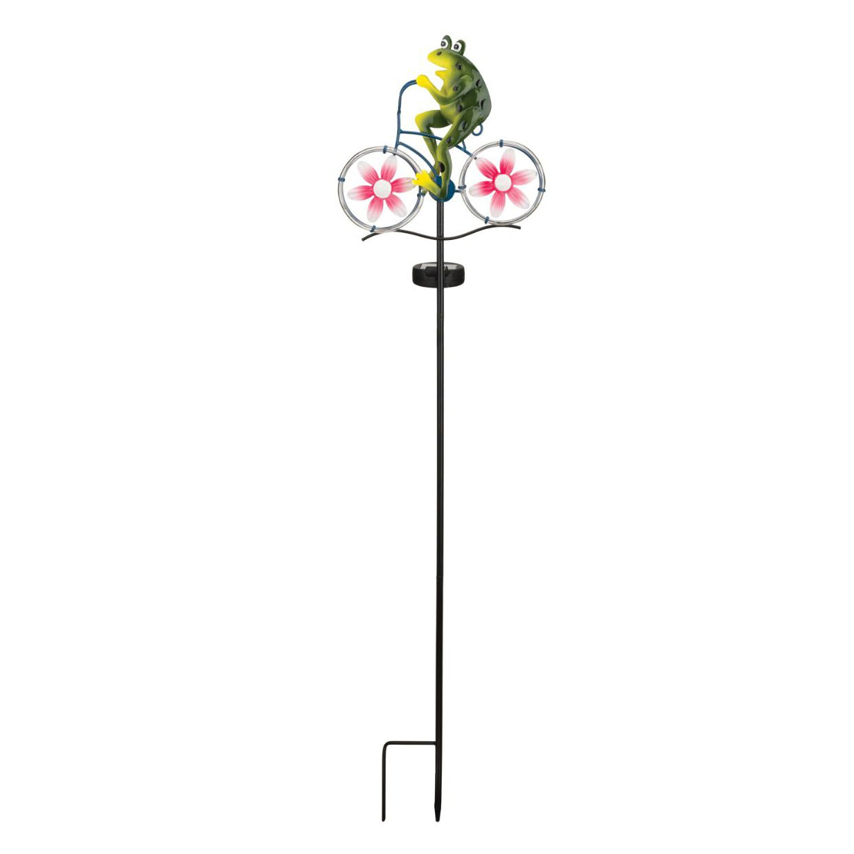 Cruising Frog Solar Garden Stake