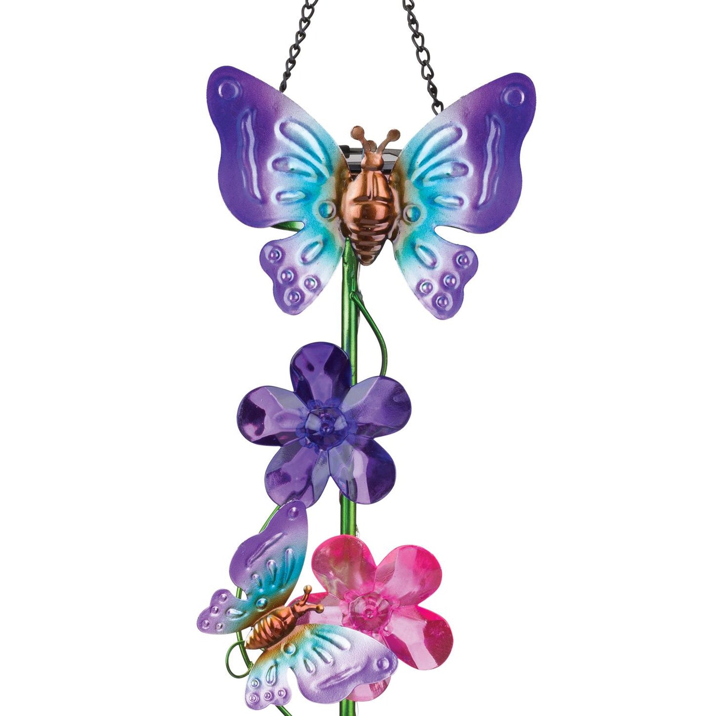 Butterfly Daisy Solar Garden Chime
