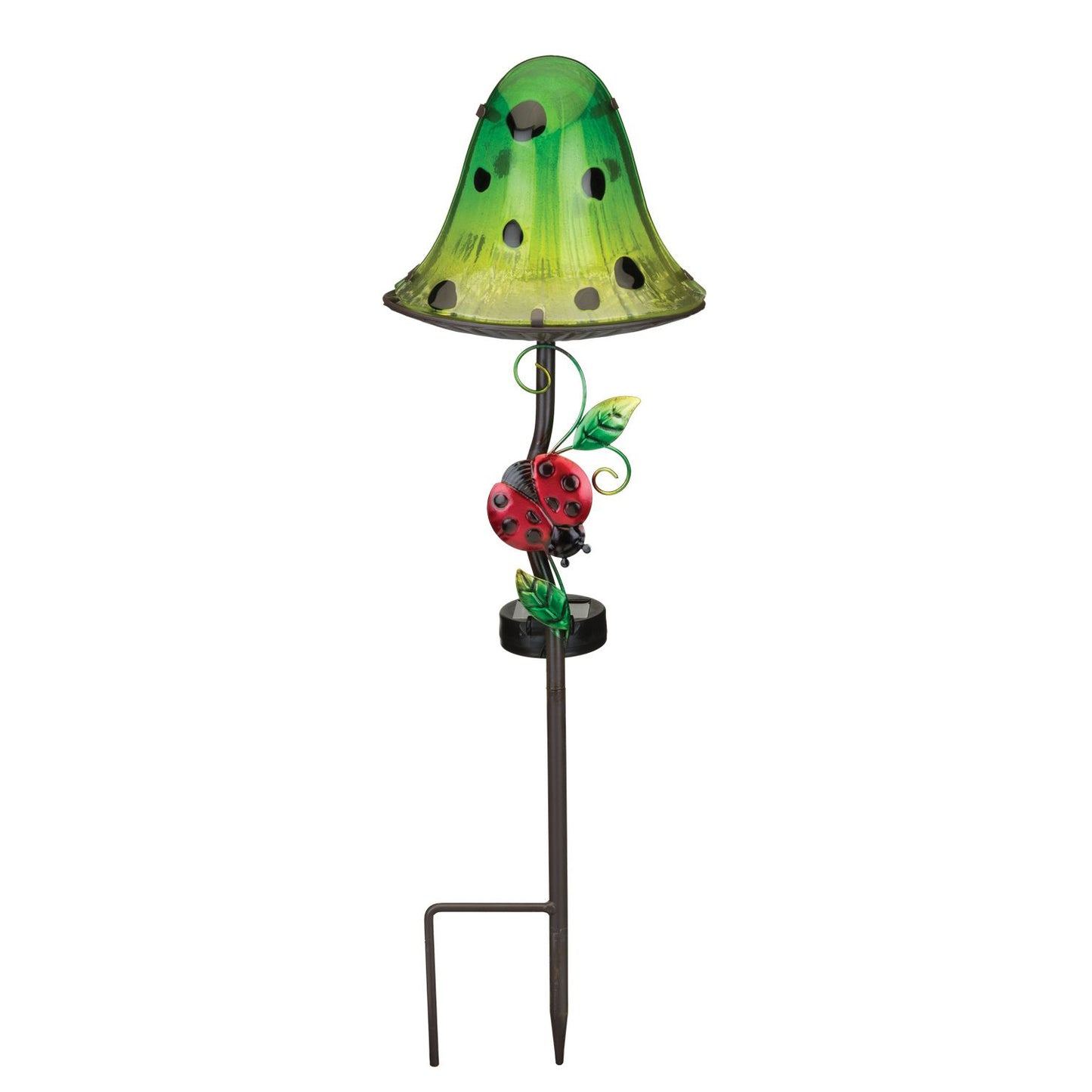 Green Dottie Mushroom Solar Garden Stake