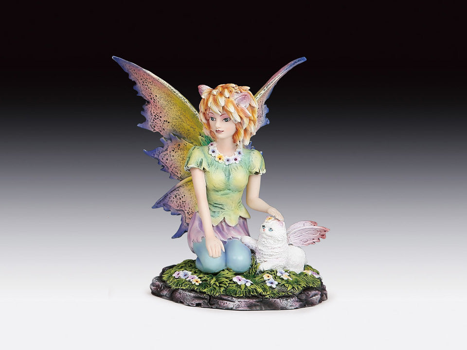 Cat Fairy with Feline Friend