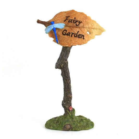 Fairy Garden Leaf Sign