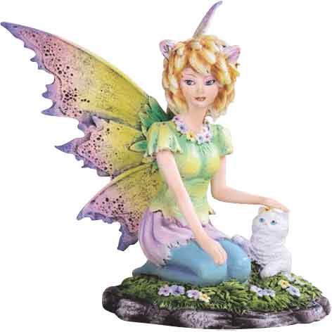 Cat Fairy with Feline Friend
