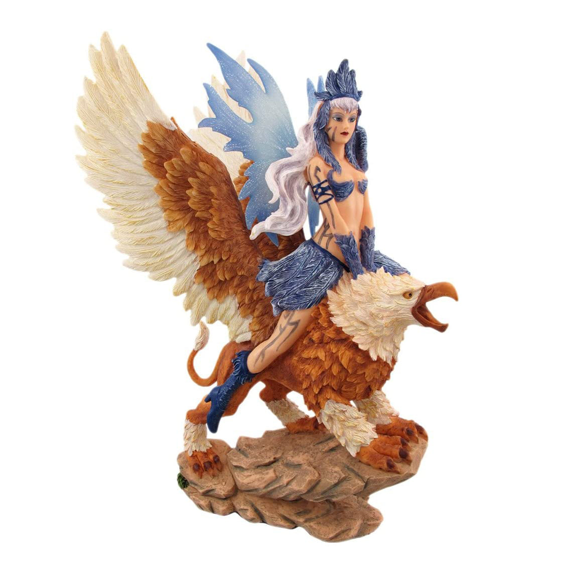 Wind Fairy Riding Griffin Figurine