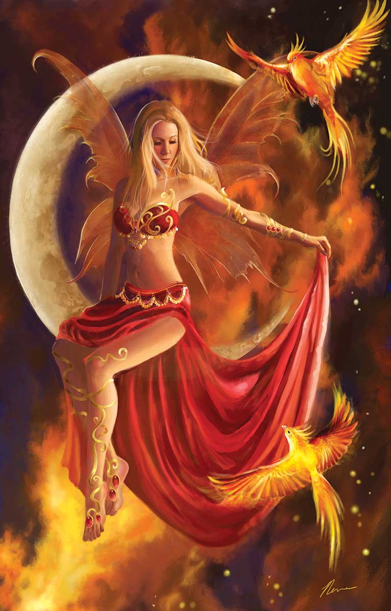 Fire Moon Jigsaw Puzzle - 1000 pc