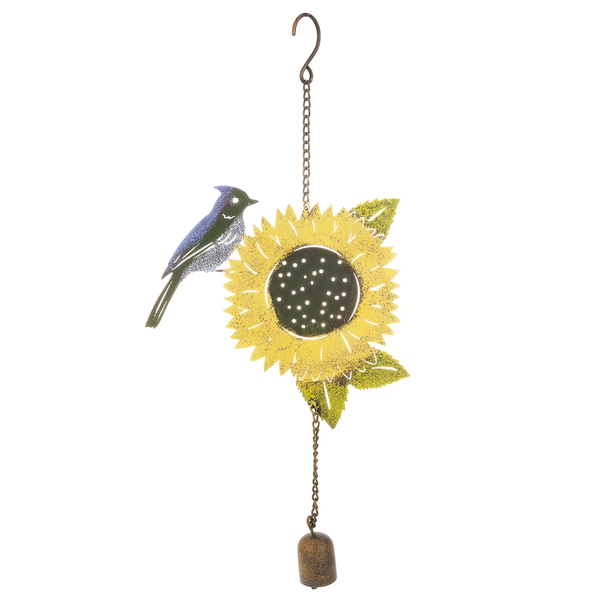 Rustic Bird Sunflower Chime