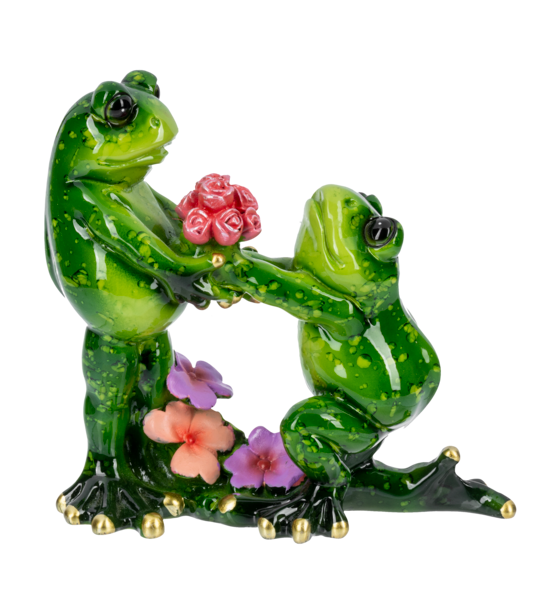 Down on One Knee Frog Figurine