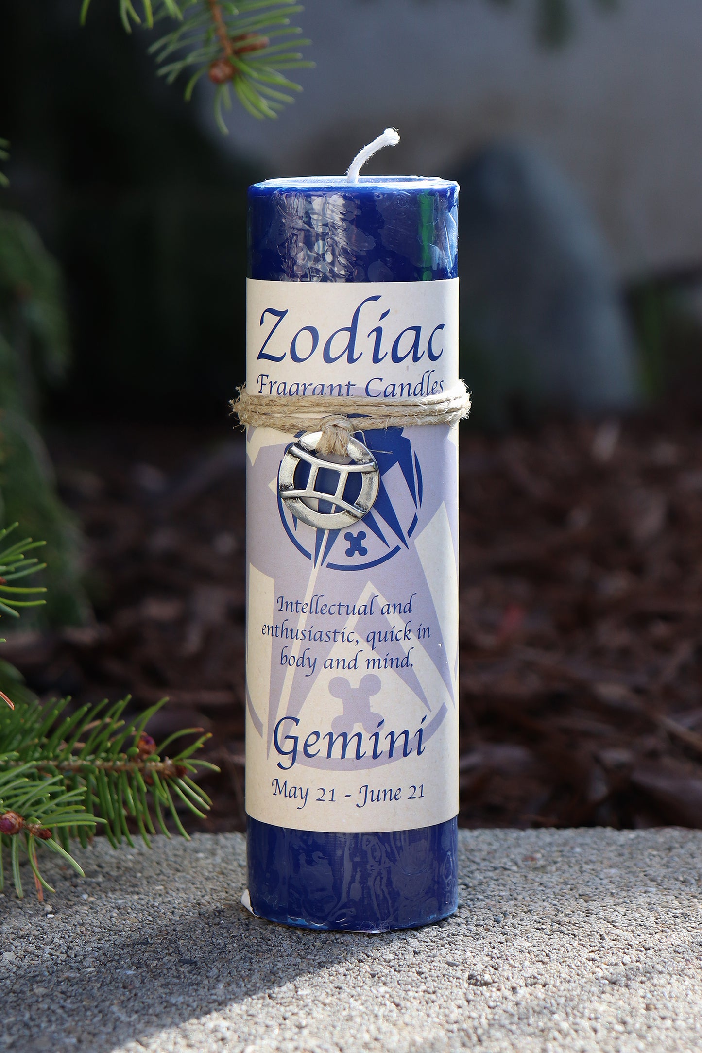 Gemini Zodiac Pendant Candle