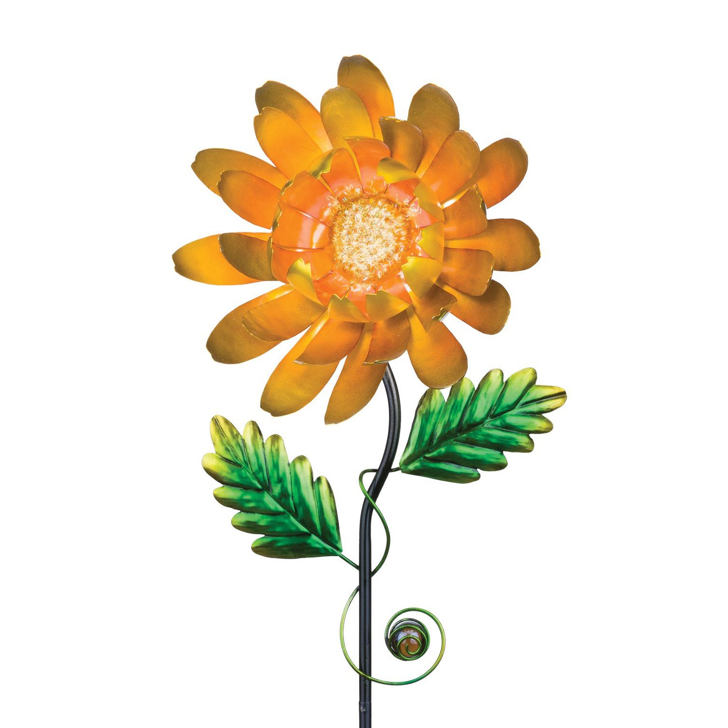 Yellow Mum Garden Stake