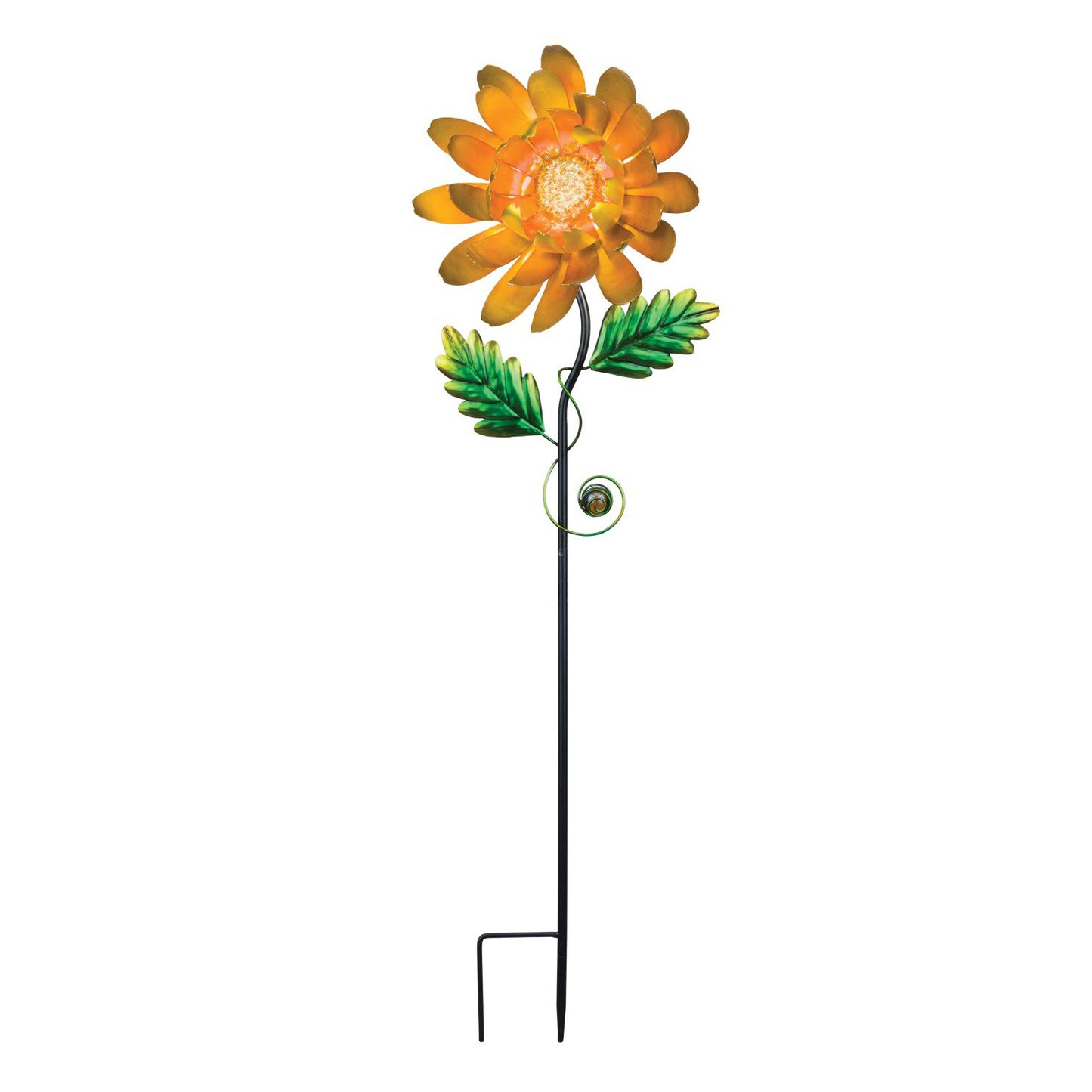 Yellow Mum Garden Stake