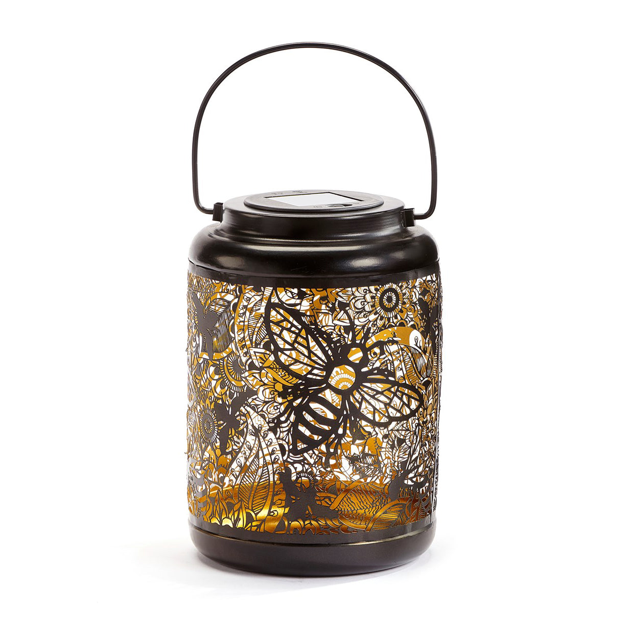 Bee Shadow Solar Garden Lantern