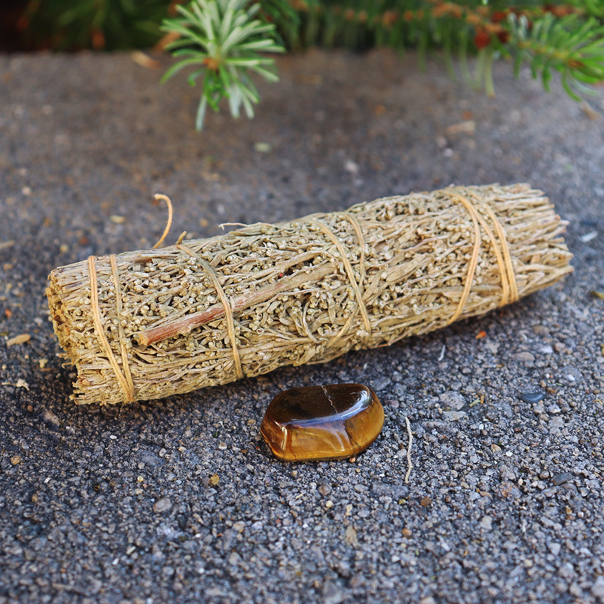 Sandalwood Sage Smudge with Tigers Eye