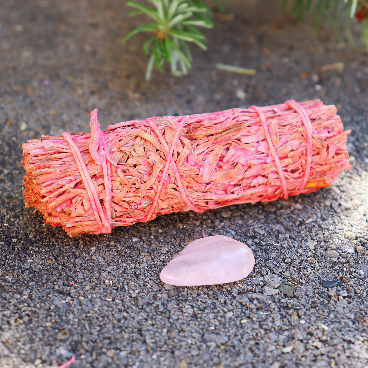 Rose Sage Smudge with Rose Quartz