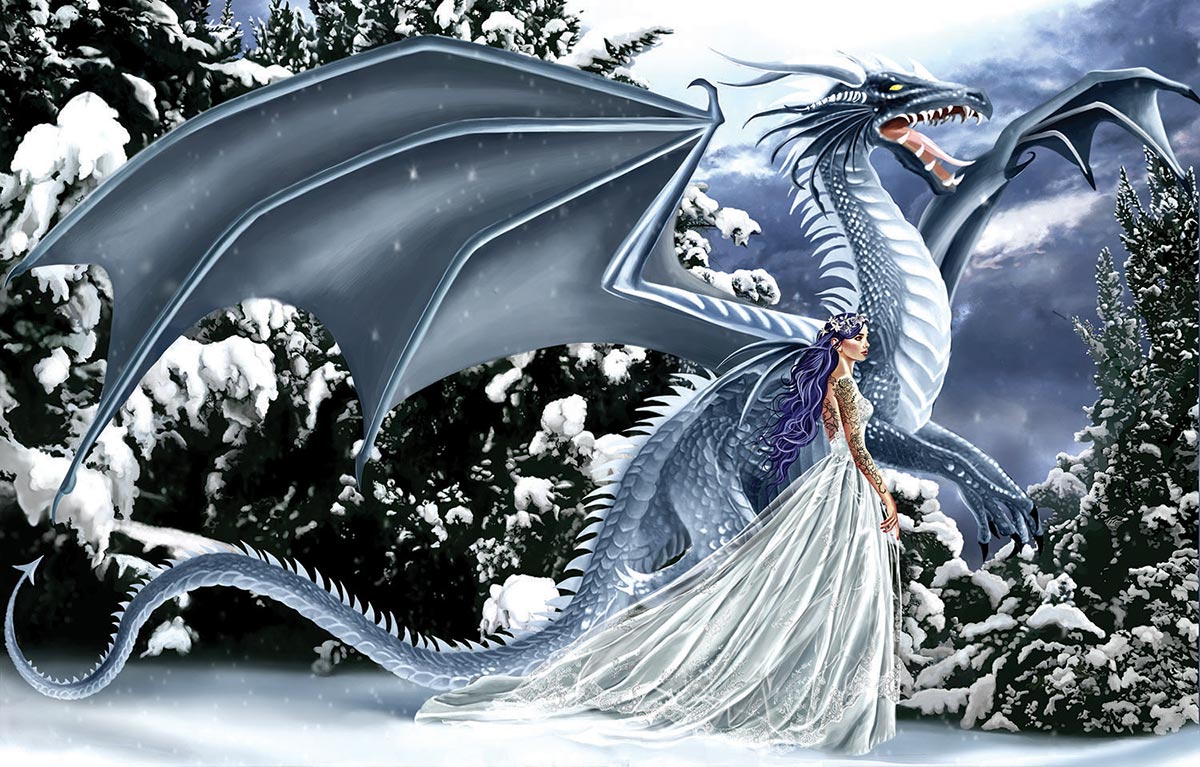 Ice Dragon Jigsaw Puzzle - 1000 pc