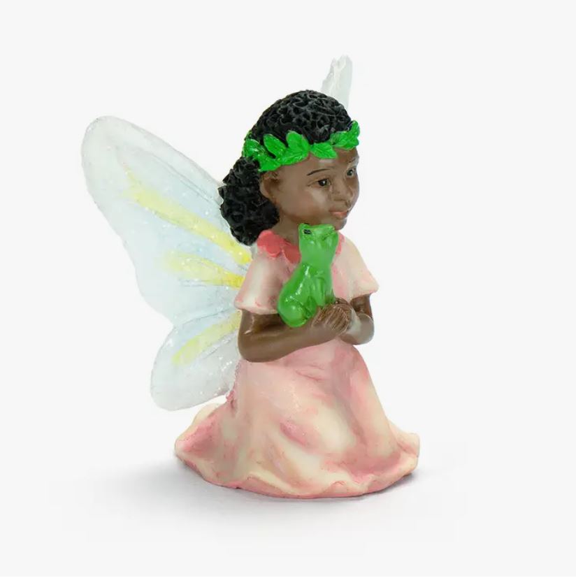 African American Fairy Kayla - Miniature Fairy Garden Accessory