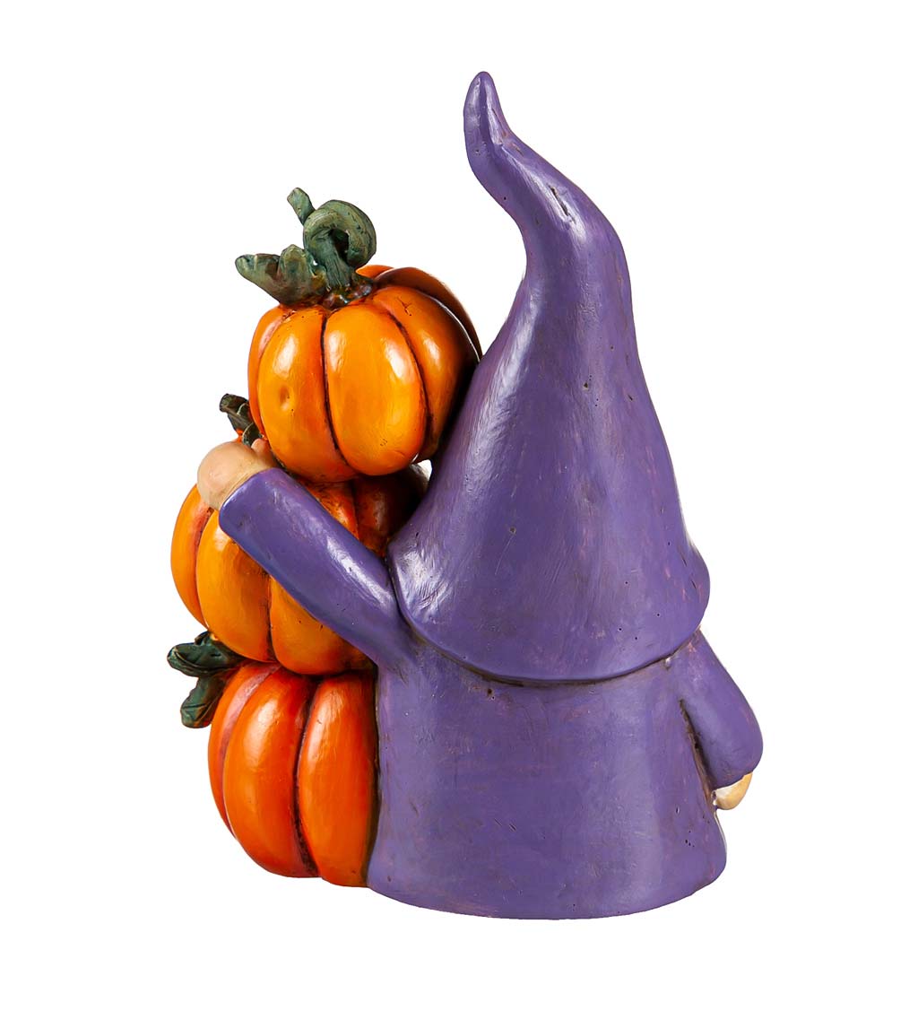 Color Changing Gnome with Pumpkins