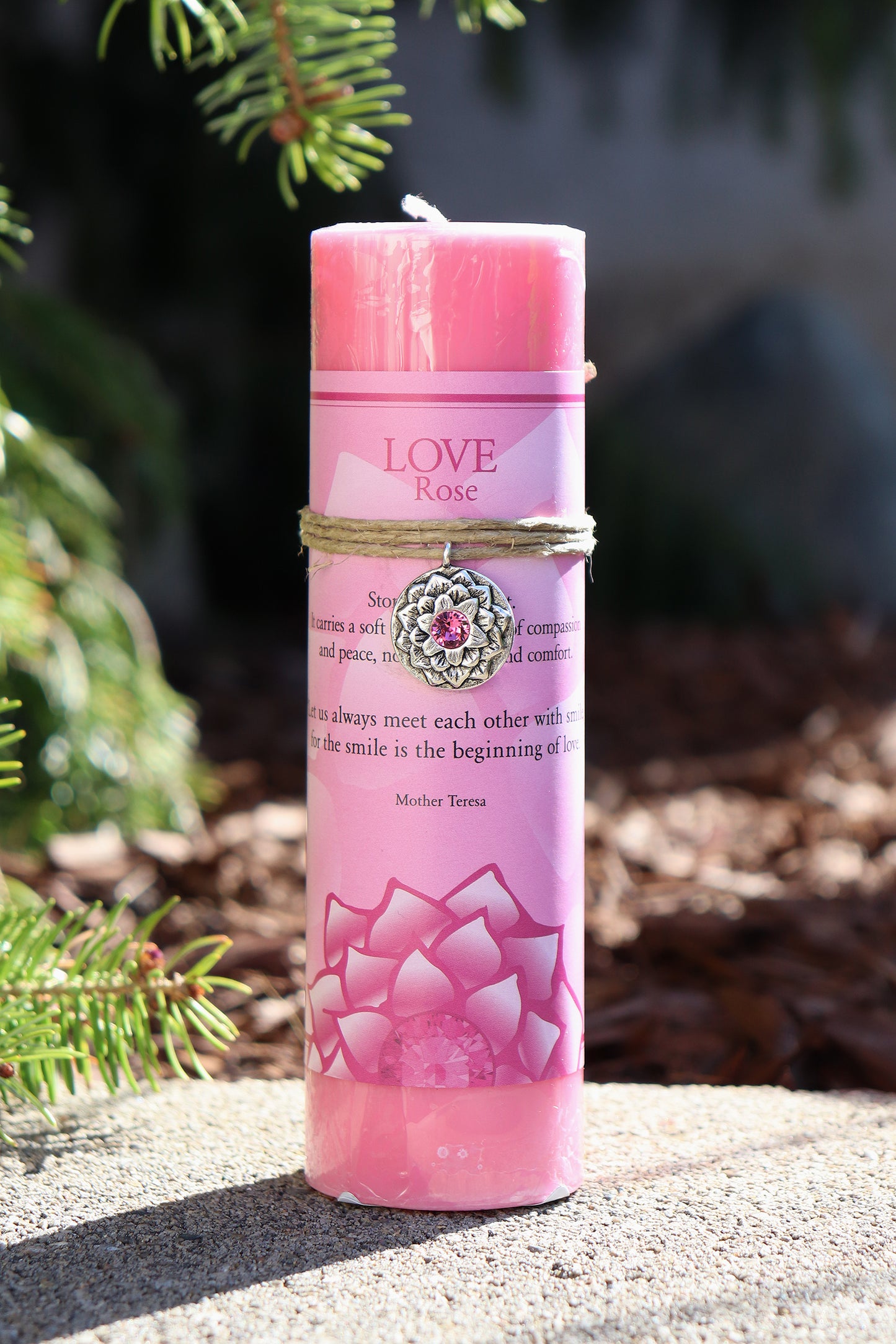 Love Rose Lotus Pendant Candle