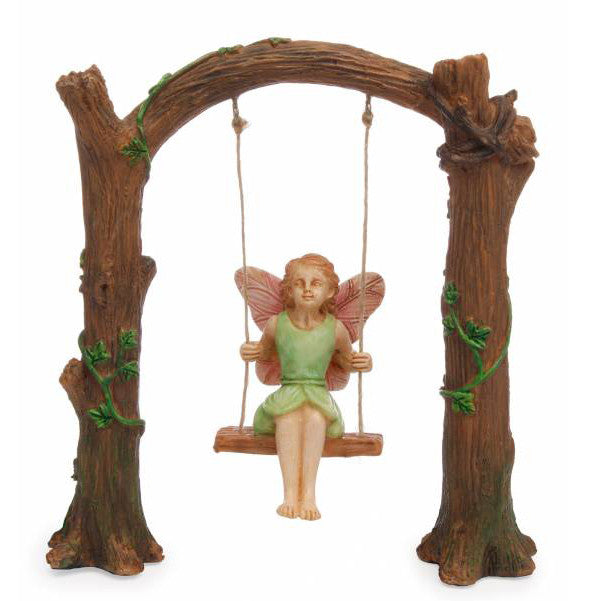 Arch Swing Fairy - Miniature Fairy Garden Accessory
