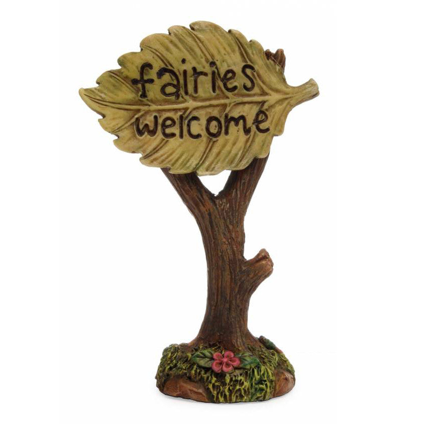 Welcome Leaf Sign