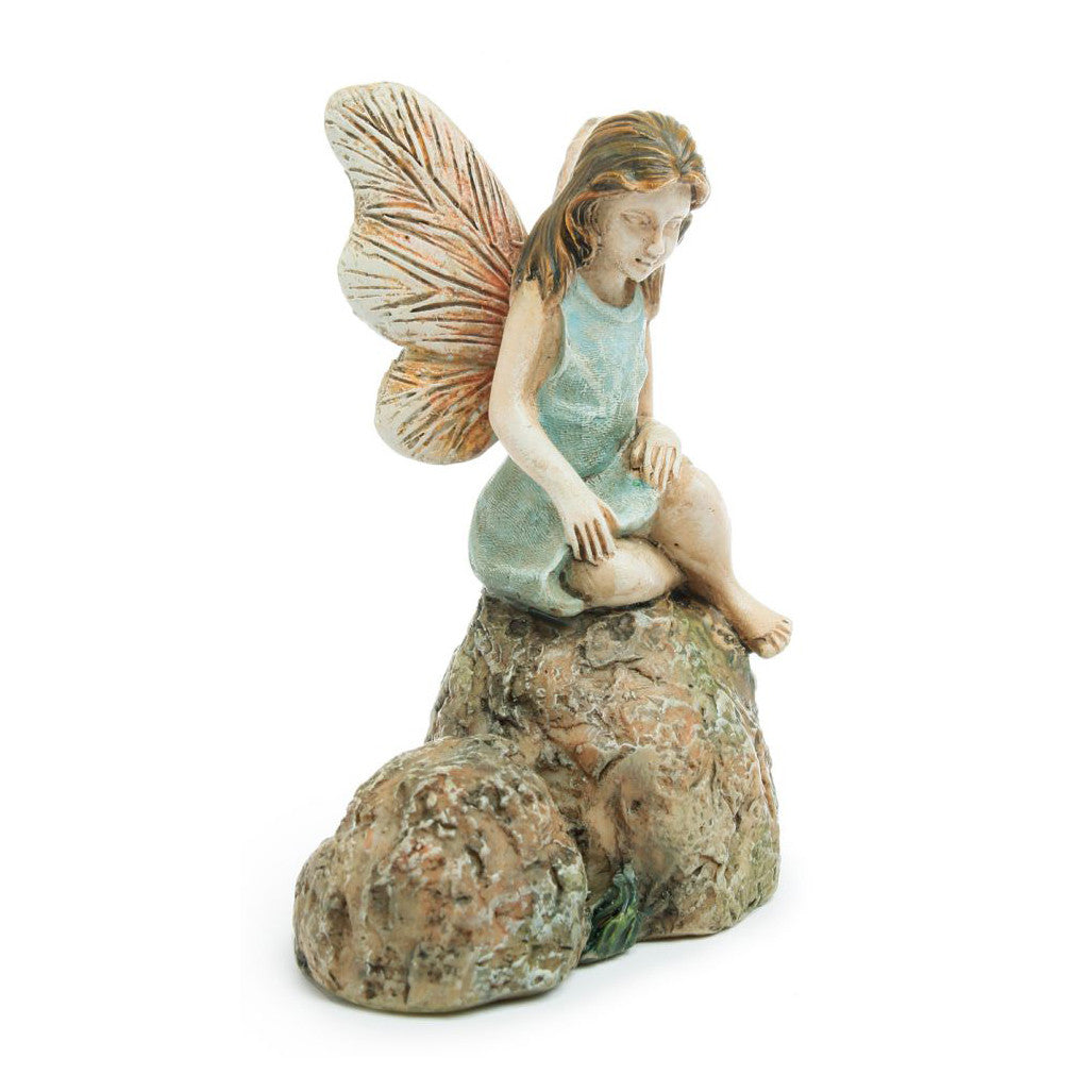 Deep in Thought Fairy - Miniature Fairy Garden Accessory