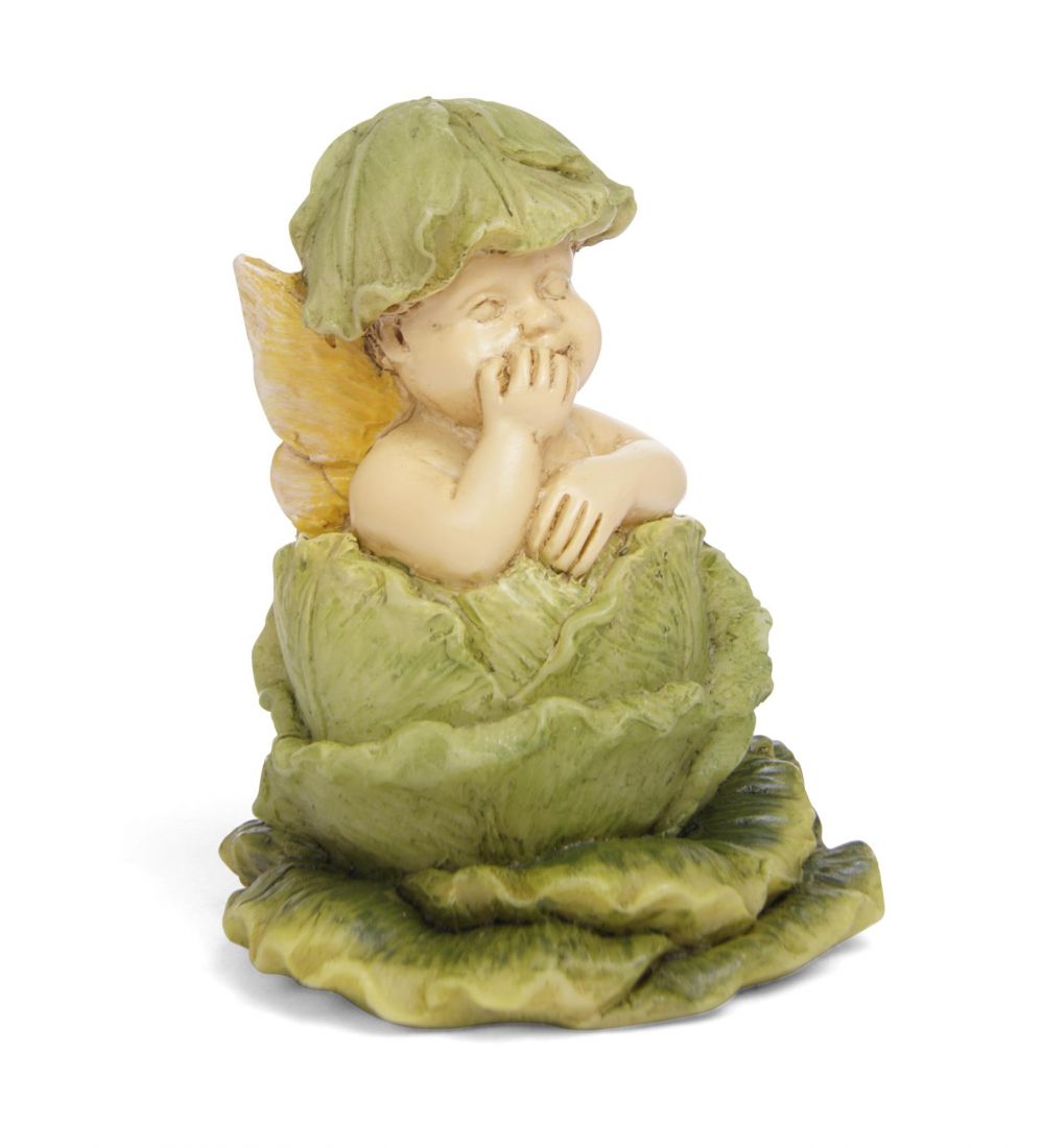 Cabbage Baby Fairy - Miniature Fairy Garden Accessory