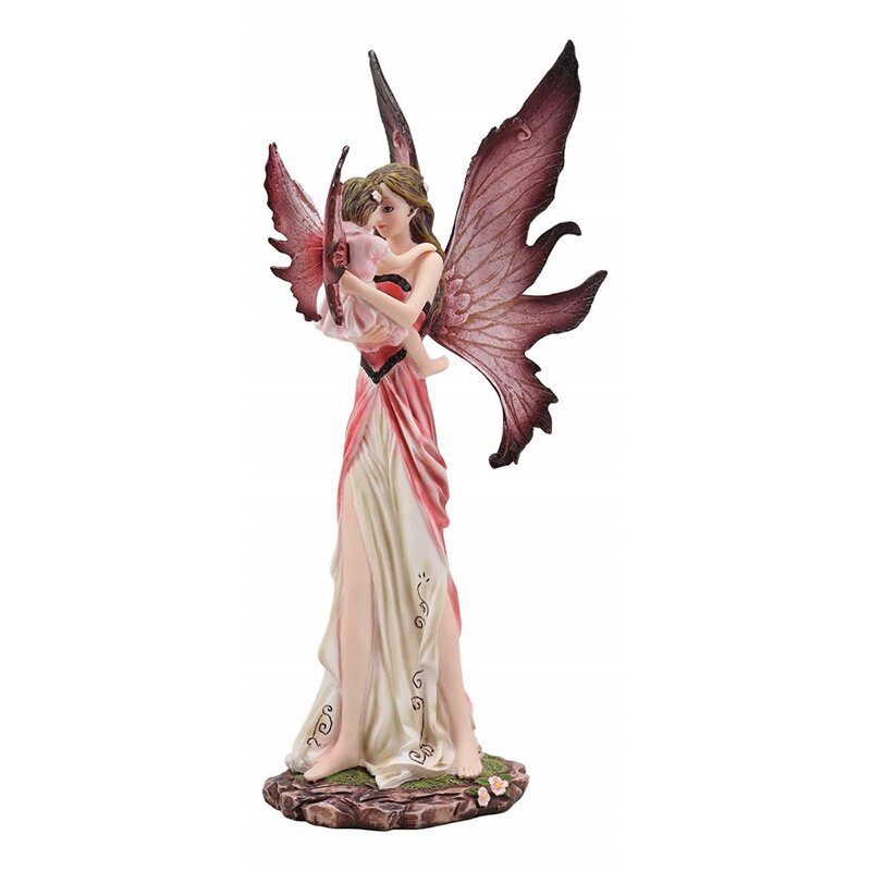 Fairy Mom and Baby Figurine