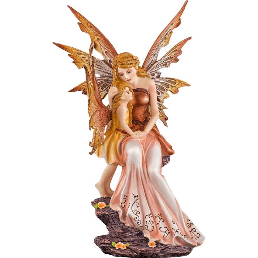 Mother and Child Fairy Figurine