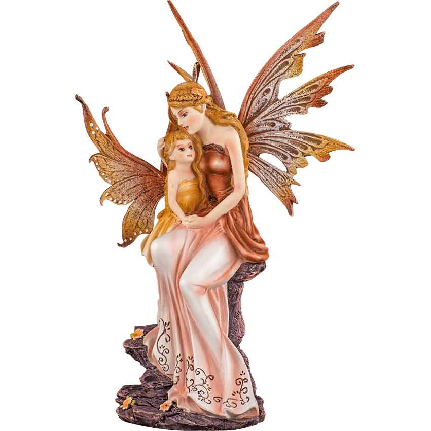 Mother and Child Fairy Figurine
