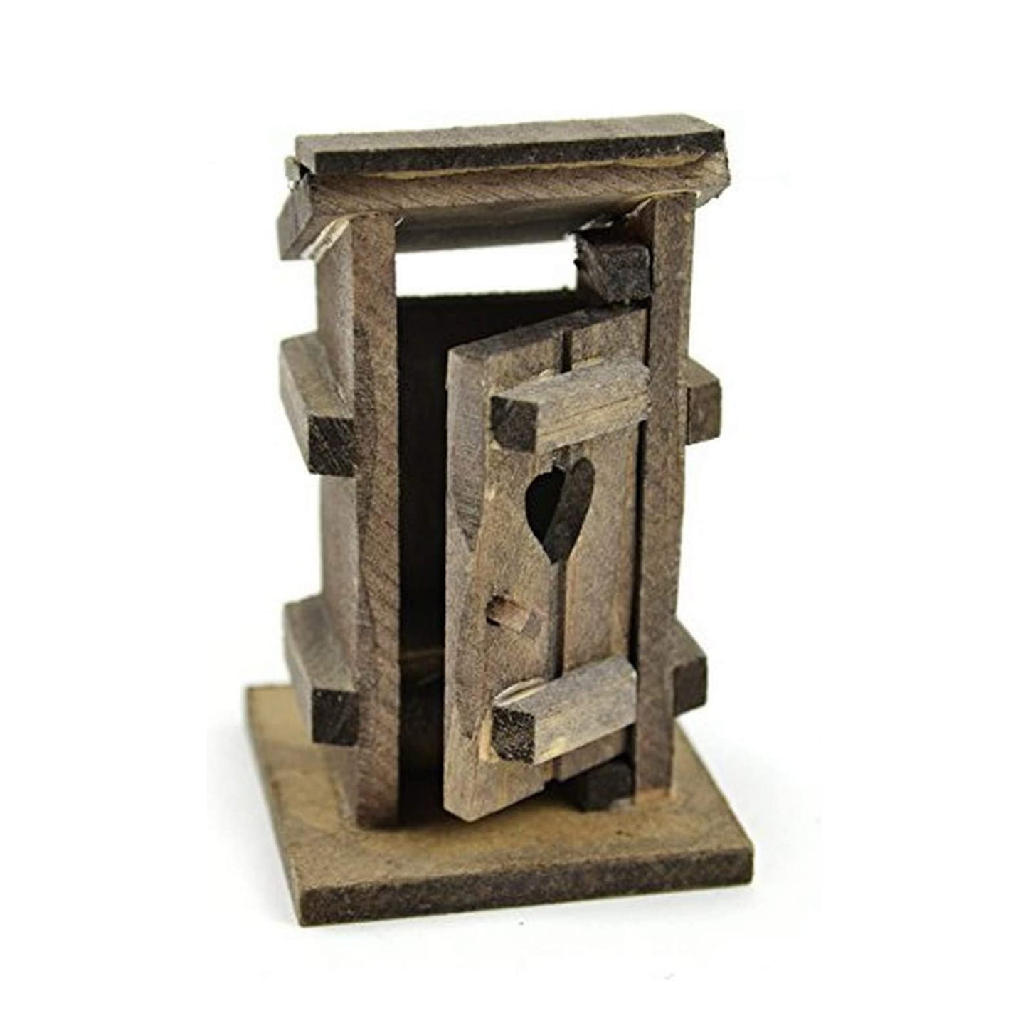 Mini Wood Outhouse