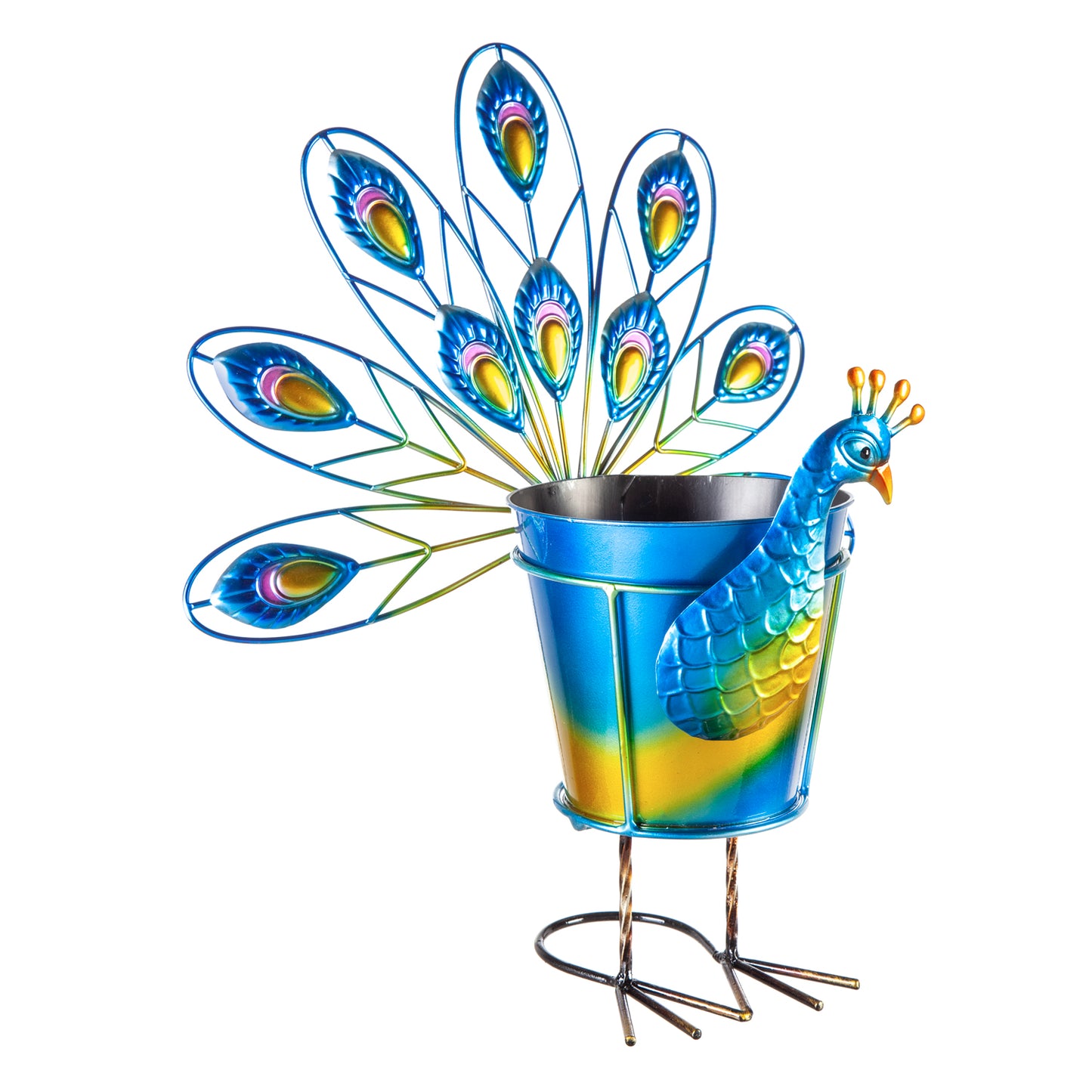 Peacock Plant Pot Holder
