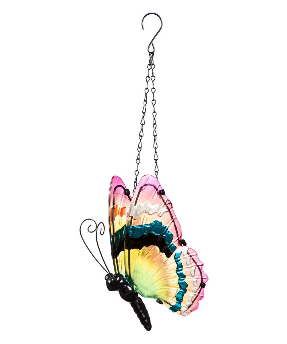 Pink Butterfly LED Lantern