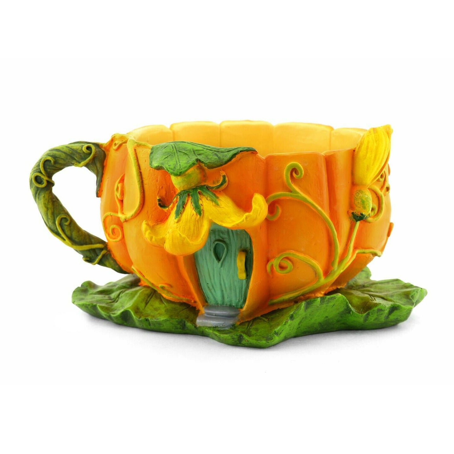 Pumpkin Blossom Teacup Planter