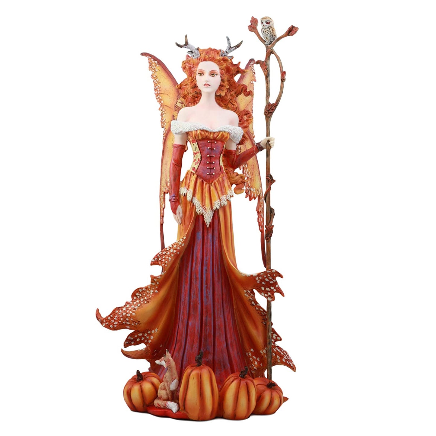 Pumpkin Queen Fairy Figurine