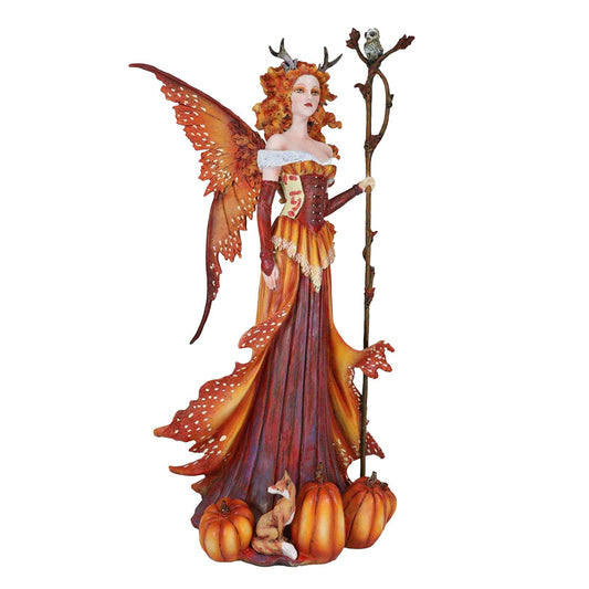 Pumpkin Queen Fairy Figurine