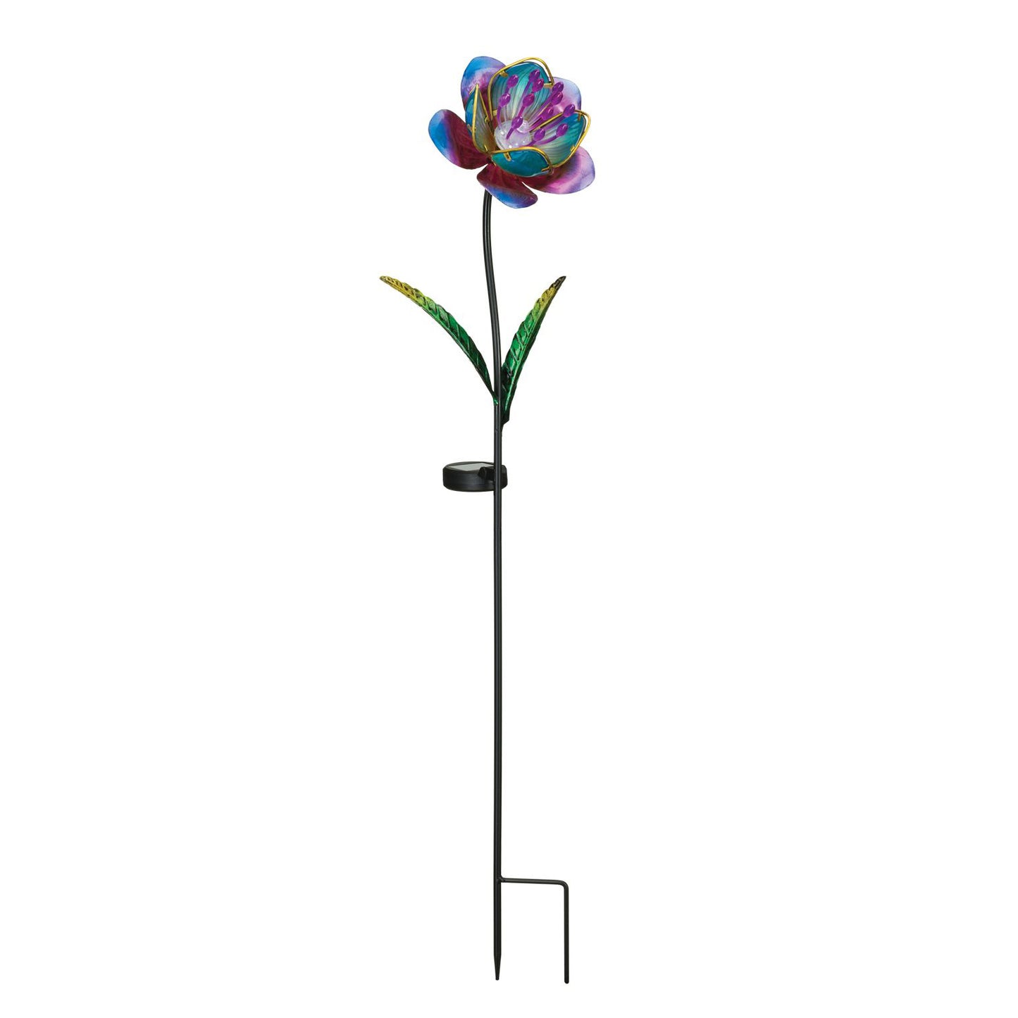 Mystic Flower Solar Garden Stake - Purple