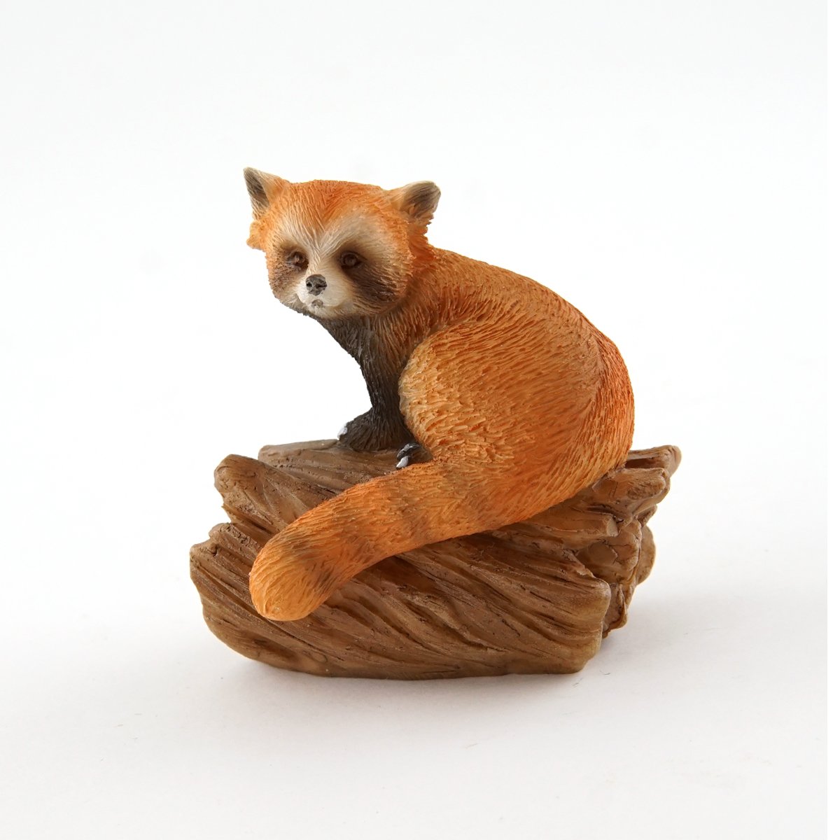 Red Panda on Log Fairy Garden Miniature