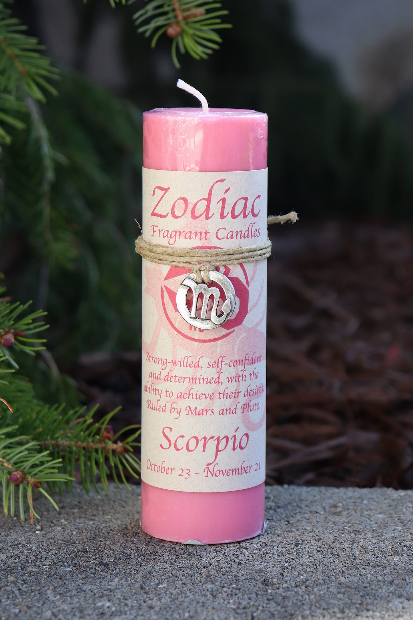 Scorpio Zodiac Pendant Candle