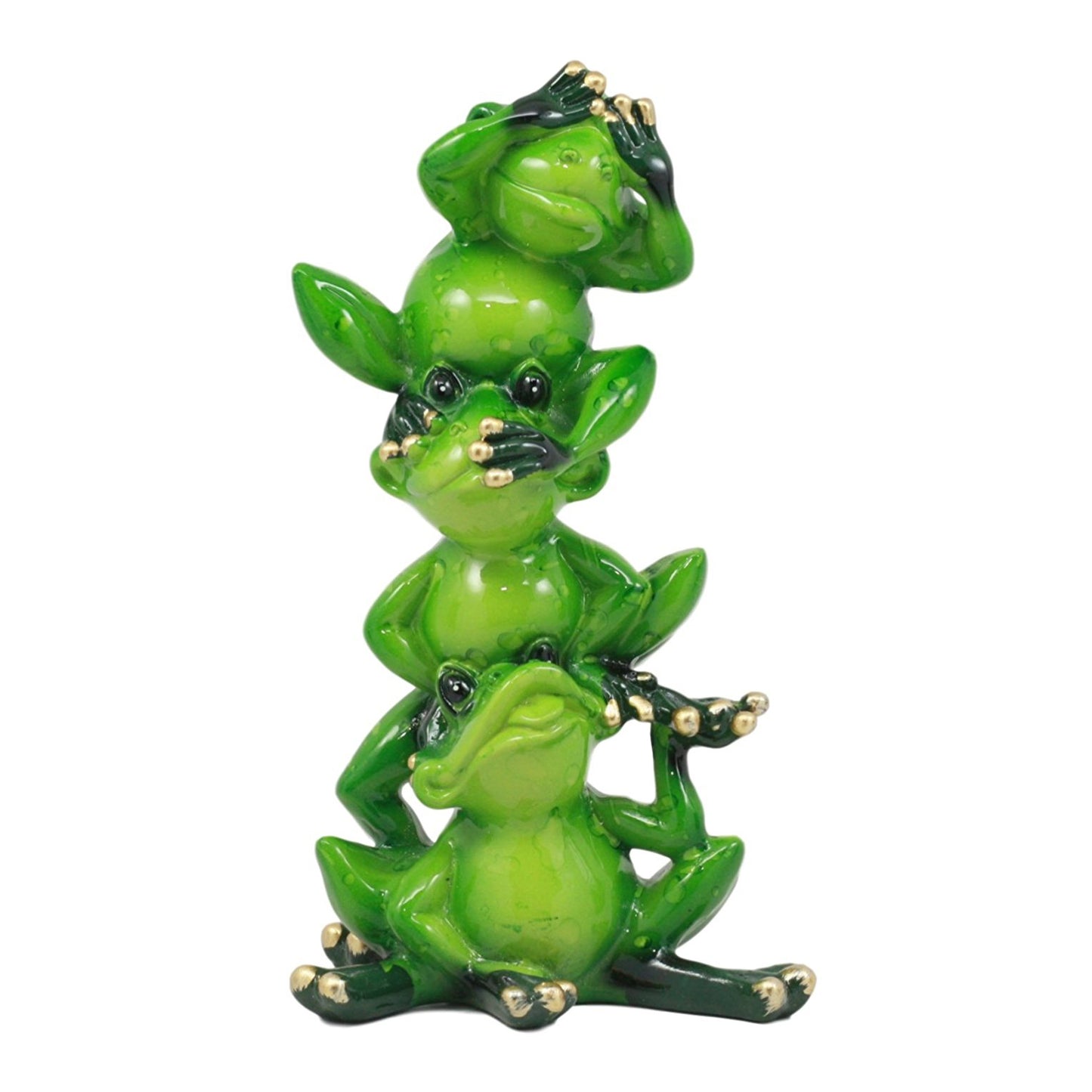 See Hear and Speak No Evil Frogs Decorative Figurine