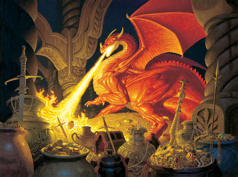 Smaug Dragon Jigsaw Puzzle - 1000 pc