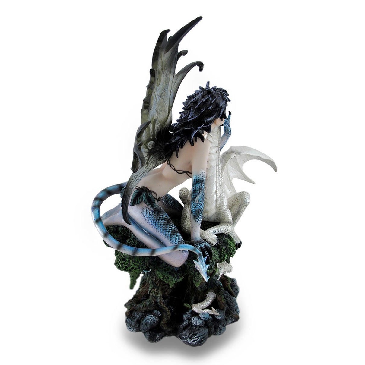 Reptile Tailed Fairy with Snow Dragon