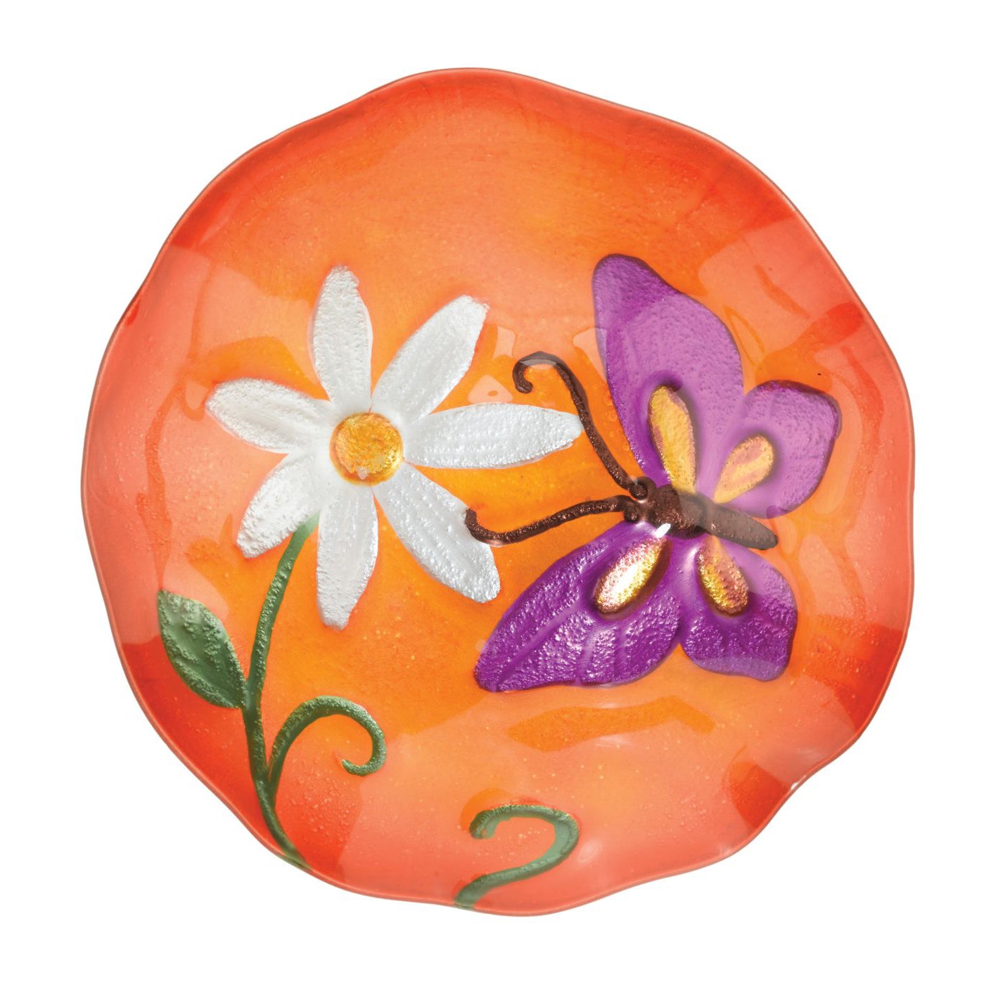 Butterfly Mushroom Solar Garden Stake