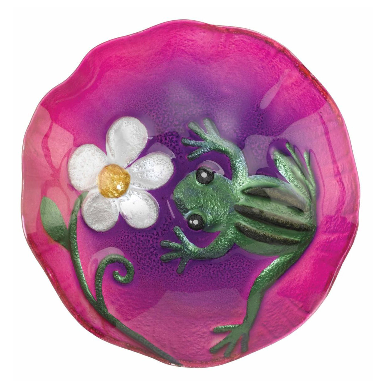 Frog Mushroom Solar Garden Stake