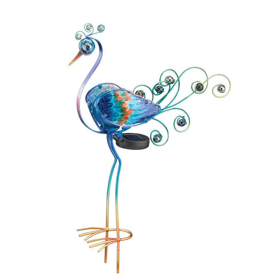 Peacock Solar Garden Stake