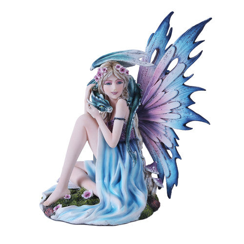Spring Fairy with Dragon Figurine