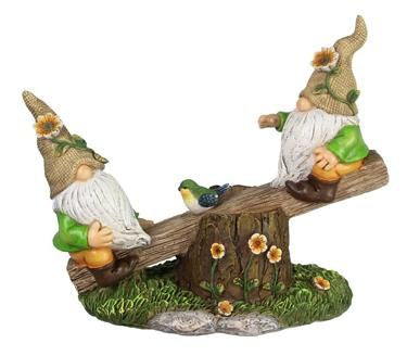 Spring Seesaw Garden Gnome