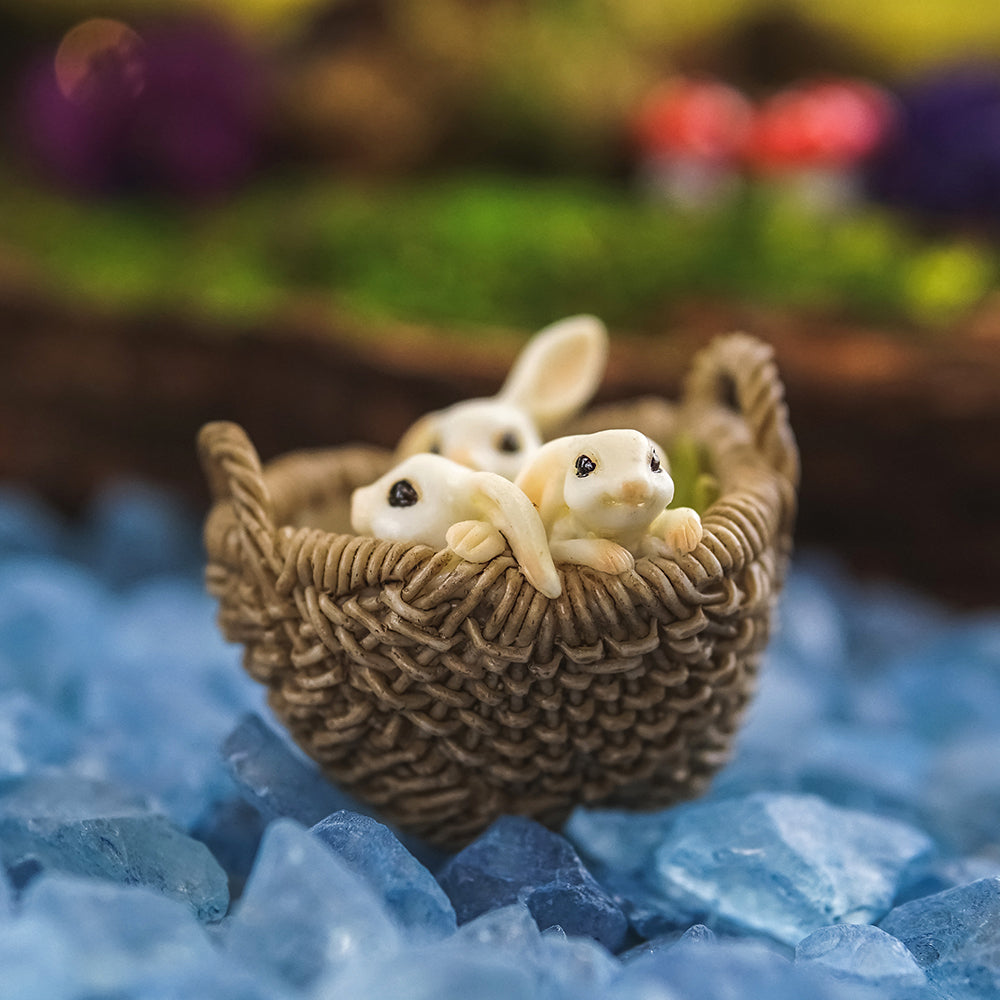 Three Bunnies in Basket