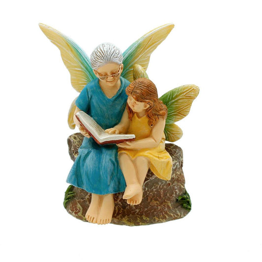 Time with Grandma Fairy Garden Figurine