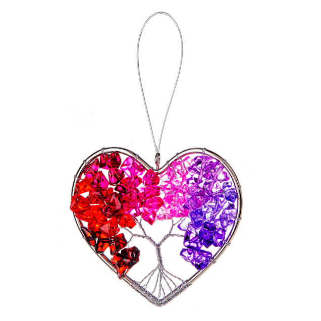 Tree of Life Heart Ornament